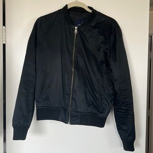 Black American Eagle Bomber Jacket